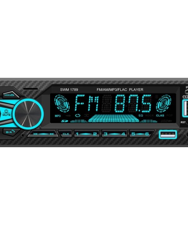 SWM-1789 Car Radio Receiver Bluetooth 5.1 MP3 Player with Remote Control