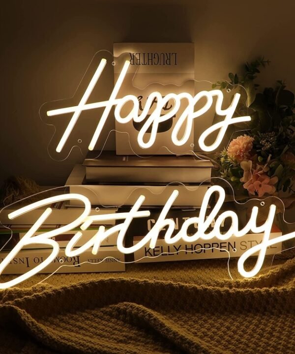 Happy Birthday Party LED Decorative Neon Lamp