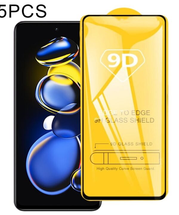 25 PCS 9D Full Glue Screen Tempered Glass Film For Xiaomi Redmi Note 11T Pro/11T Pro+/11T Pro+ Astro Boy Limited Edition/Poco X4 GT