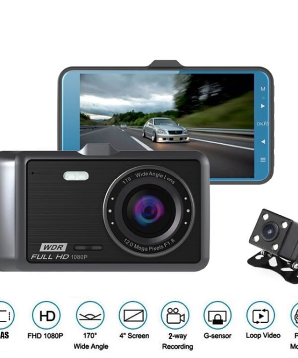 Anytek A60 Car 4 inch IPS Screen HD 1080P 170 Degree Wide Angle Dual Camera ADAS Driving Recorder