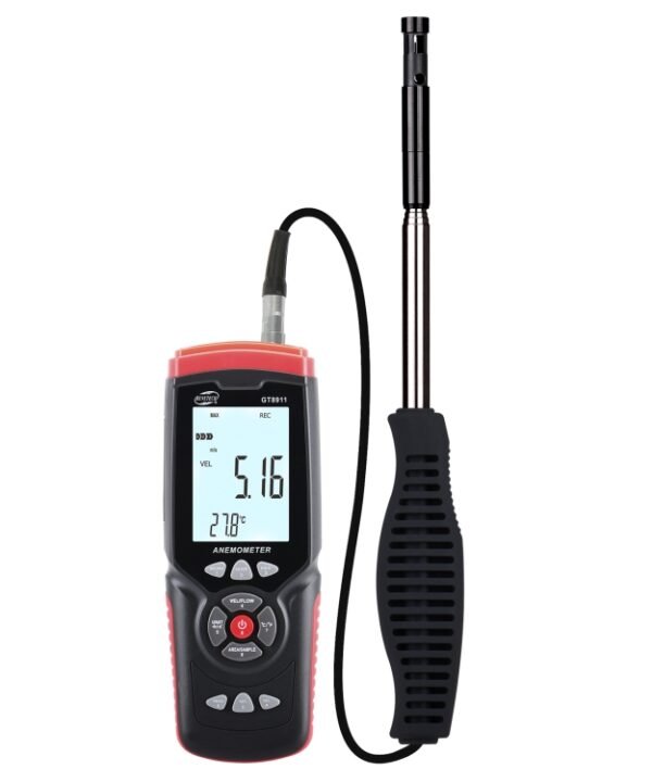BENETECH GT8911 Handheld Digital LCD Hot Wire Anemometer