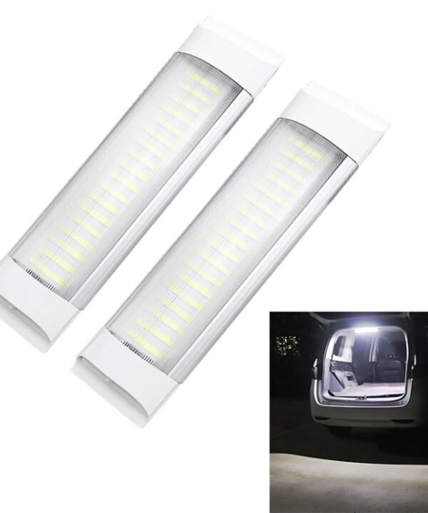 2 PCS ZS-3331 12-80V High Bright 84LEDs RV Dome Light Cabin Light Bar