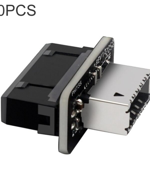 10 PCS 73S Mainboard USB 3.0 19P/20P to Type-E90 Degree Adapter