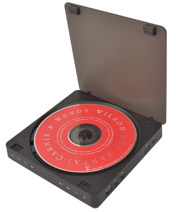 Kecag KC-708 Portable Retro Disc Album CD Player, Disc Album CD Player(Black)
