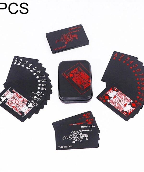 2 PCS Plastic Waterproof PVC Poker Cards, 5.7 x 8.7cm