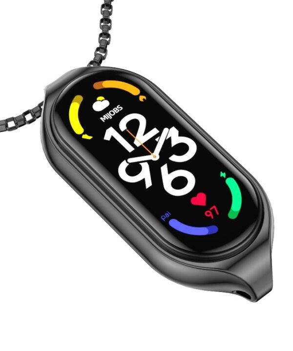 For Xiaomi Mi Band 7 / 7 NFC MIJOBS Metal Pendant Stainless Steel Watch Necklace, For Xiaomi Mi Band 7 / 7 NFC