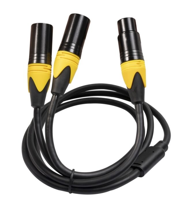 XK303MMF-10  3pin XLR Female to Dual XLR  Male Audio Cable, Length: 1m