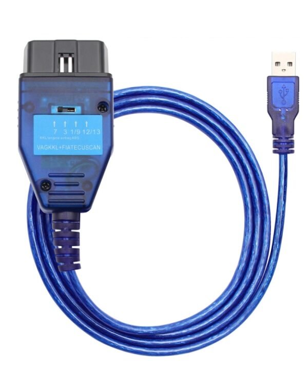 USB Cable KKL FT232RQ ABS Engine Gearbox EPS Car Auto Scanner Scan Tool for Fiat Ecuscan