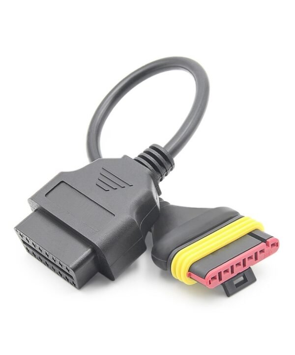 Motorcycle OBD 6 Pin to 16 Pin Adapter Cable for Benelli