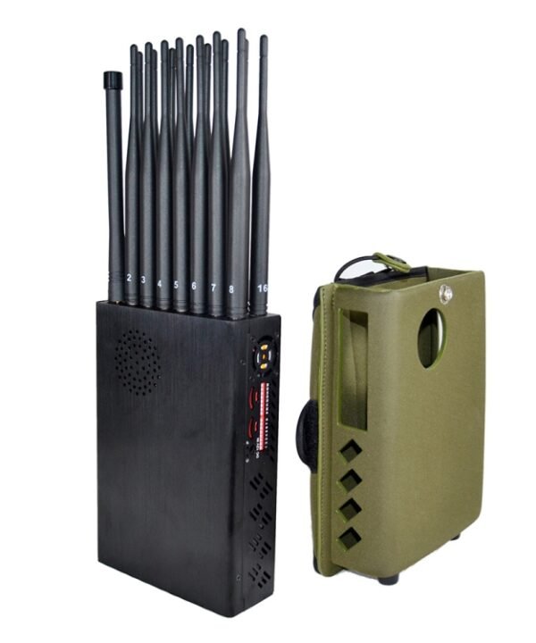 JAX-121A-16 5G/2G/3G/4G/WIFI/GPS/LOJACK 16 Antennas Mobile Signal Jammer