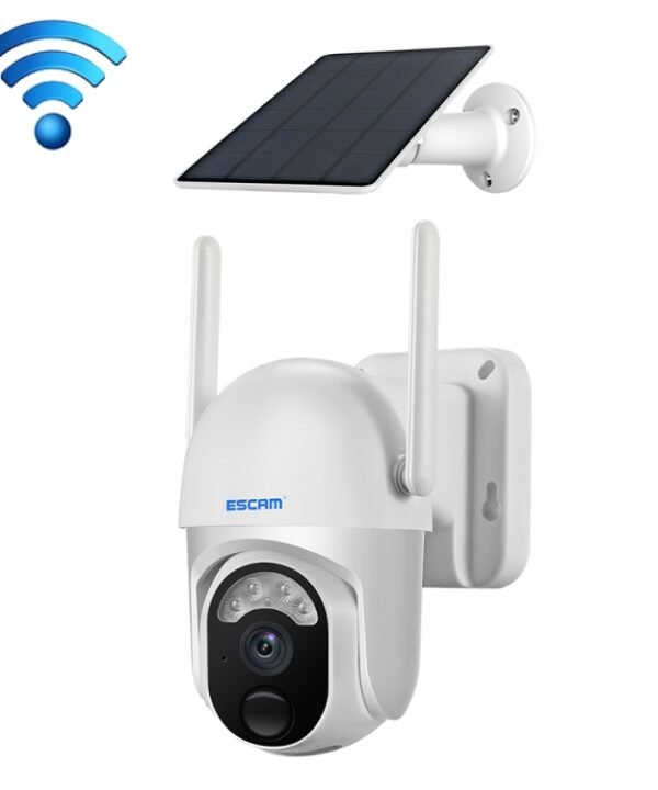 ESCAM QF103 3MP Cloud Storage PT WIFI PIR Alarm IP Camera with Solar Panel Battery Support Full Color Night Vision & Two Way Audio