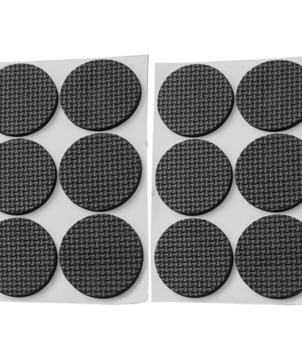 2pcs 46mm Round Plaid EVA Table Sofa Slip-proof Noise-reducing Foot Pads