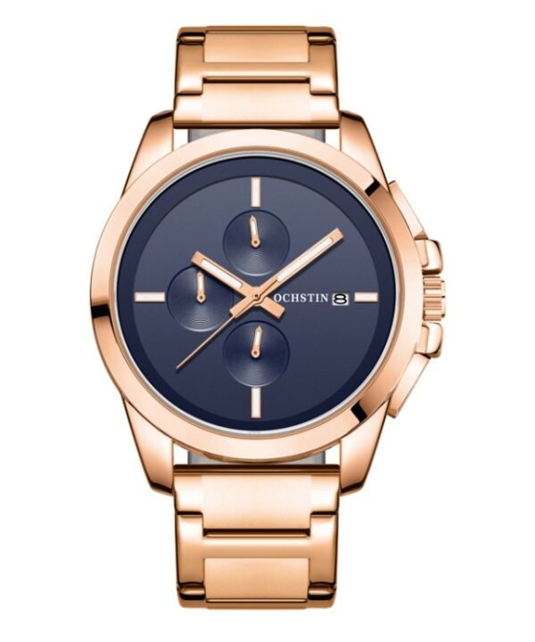 Pilot Series Multifunctional Quartz Steel Band Men Watch, OCHSTIN 6059C