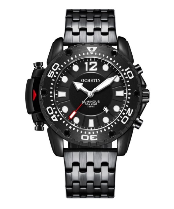 Fashion Steel Strap Multifunctional Quartz Men Watch, OCHSTIN 7249