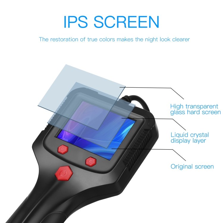 P100 2.4 inch HD Handheld Endoscope with LCD Screen, 8mm 2m, 5.5mm 2m, 8mm Side 2m, 8mm 5m, 5.5mm 5m, 8mm Side 5m, 8mm 10m, 5.5mm 10m, 8mm Side 10m, 8mm 15m, 5.5mm 15m, 8mm Side 15m, 8mm 20m, 5.5mm 20m, 8mm Side 20m, 8mm 30m, 5.5mm 30m, 8mm Side 30m... - Image 3