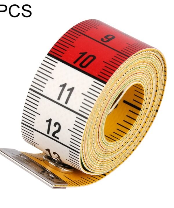 2 PCS 1.5m Button Measuring Tape Tool Measuring Clothes Waist Bust Measurement Sewing Tools