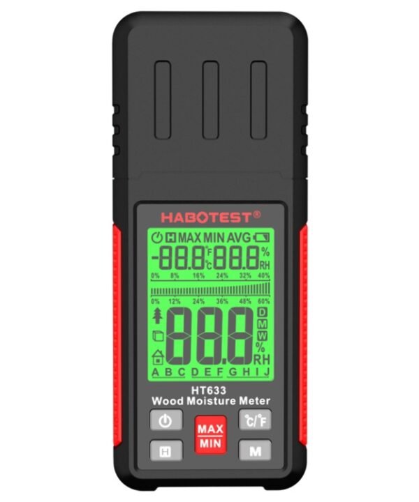 HABOTEST HT633 Portable Multifunctional Digital Display Wood Moisture Detector
