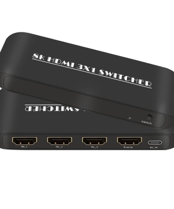 NK-H31 8K 3 in 1 Out HDMI Switcher for Xbox PS4 PS5 Roku UHD TV Monitor Projector