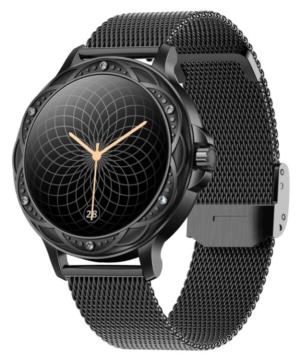CF12 1.2 inch Waterproof Smart Steel Strap Wristband Support Heart Rate Monitoring / Blood Pressure Monitoring, CF12 Steel Strap (Black), CF12 Steel Strap (Gold), CF12 Steel Strap (Silver)