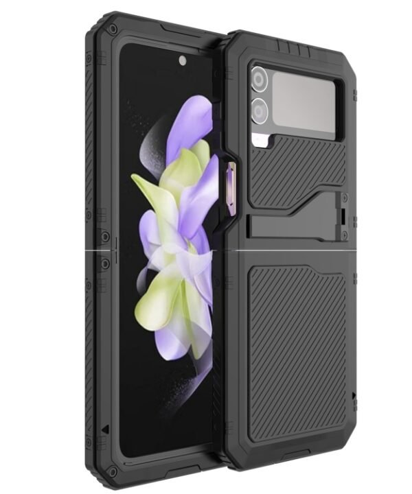 For Samsung Galaxy Z Flip4 RedPepper 360 Full Body Rugged Metal Life Waterproof Phone Case, For Samsung Galaxy Z Flip4