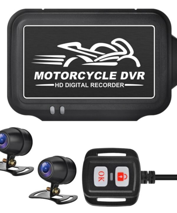 SE3 Dual AHD 1080P Waterproof HD Motorcycle DVR Without Screen, Support TF Card / Cycling Video / Parking Monitoring