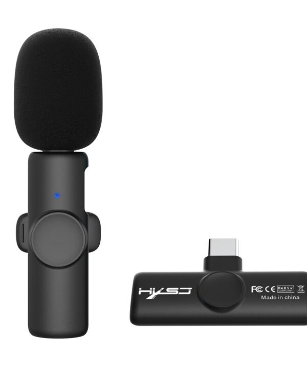 HXSJ F18 2.4G USB-C/Type-C Noise Reduction Lavalier Wireless Microphone, USB-C/Type-C