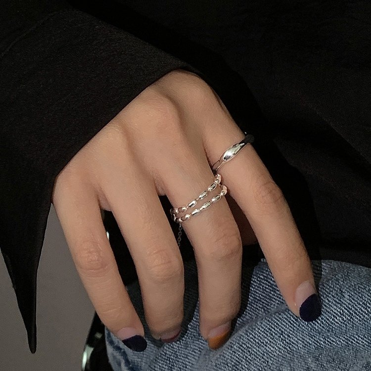 Platinum Plated Ladies Vintage Wear Combination Ring, J2520, J2100, J2225, J2160, J2212, J2243, J2246, J2310, J2996, J3021, J3023, J3024, J3029, J3063, J3064, J3012, J3032, J2708, J2284, J2046, J2083, J2085, J2089, J2144, J2112, J2143, J2639, J2792, J2... - Image 2