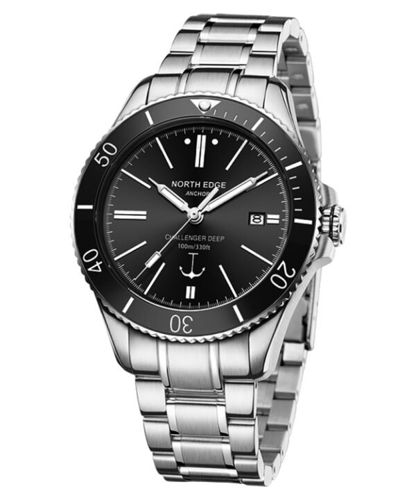 NORTH EDGE ANCHOR Men Outdoor 100m Waterproof Mechanical Watch, ANCHOR