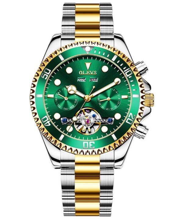 OLEVS 6605 Men Multifunctional Waterproof Mechanical Watch