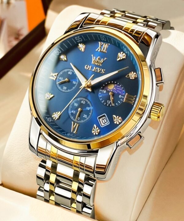 OLEVS 2858 Men Multifunctional Business Waterproof Quartz Watch