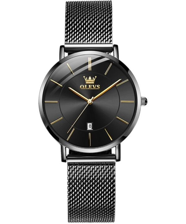 OLEVS 5869 Ladies Business Waterproof Steel Strap Quartz Watch