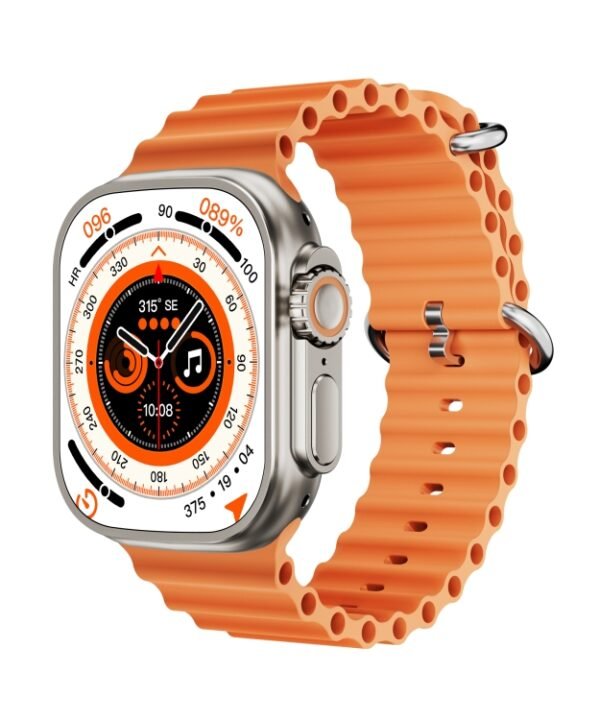 WS-E9 Ultra 2.2 inch IP67 Waterproof Metal Buckle Ocean Silicone Band Smart Watch, Support Heart Rate / NFC, Metal Buckle Ocean Silicone Band (Black), Metal Buckle Ocean Silicone Band (Orange), Metal Buckle Ocean Silicone Band (Blue)...
