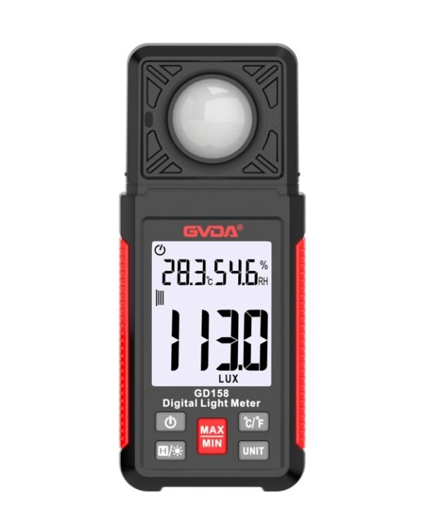GVDA GD158 200000Lux Digital Light Meter Tester Brightness Photometer