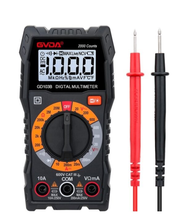 GVDA GD103B Multifunctional Digital Multimeter DMM Voltmeter