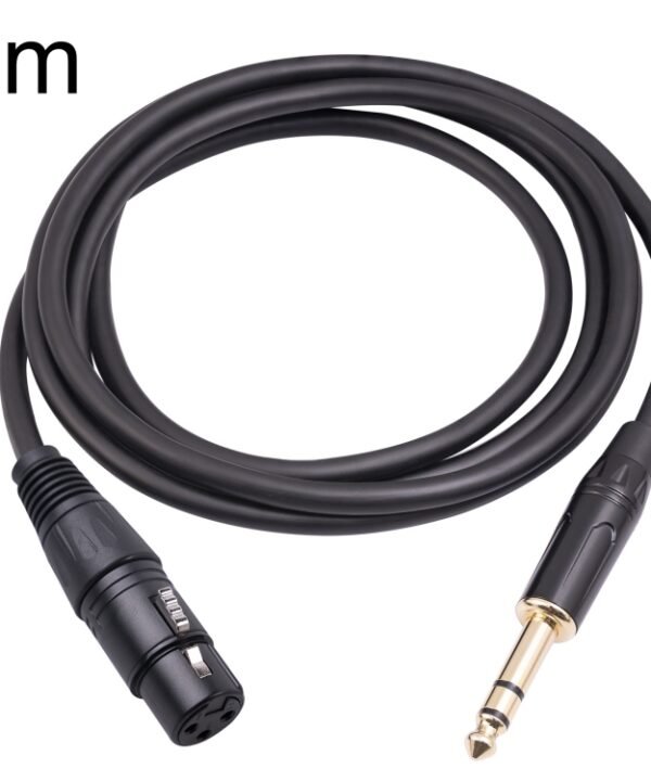 6.35mm 1/4 TRS Male to XLR 3pin Female Microphone Cable, 1m, 1.8m, 3m, 5m, 10m