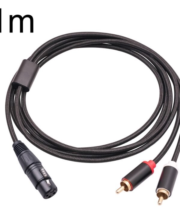 RCA20 XLR Female to Dual RCA Y-Splitter Audio Cable, 1m, 2m, 3m