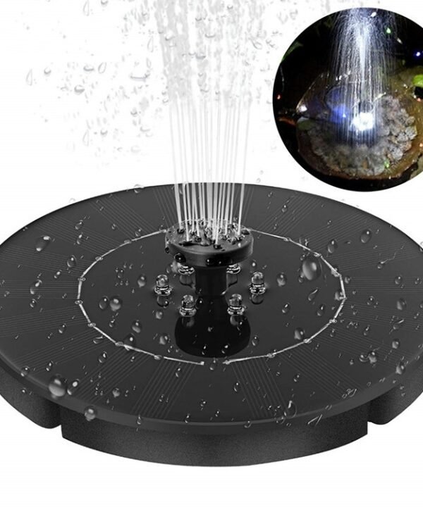 Solar Fountain Pump with LED Light