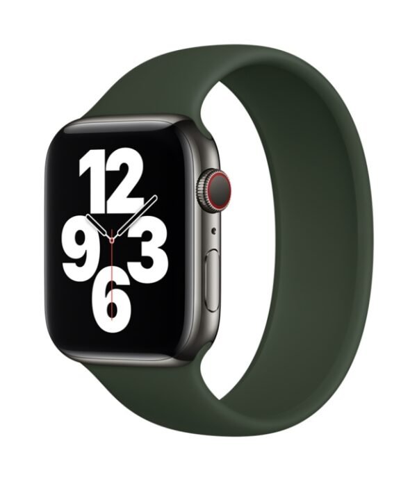 For Apple Watch Series 8&7 41mm / SE 2&6&SE&5&4 40mm / 3&2&1 38mm Solid Color Elastic Silicone Watch Band, Size:M 143mm (Aqua Blue), Size:M 143mm