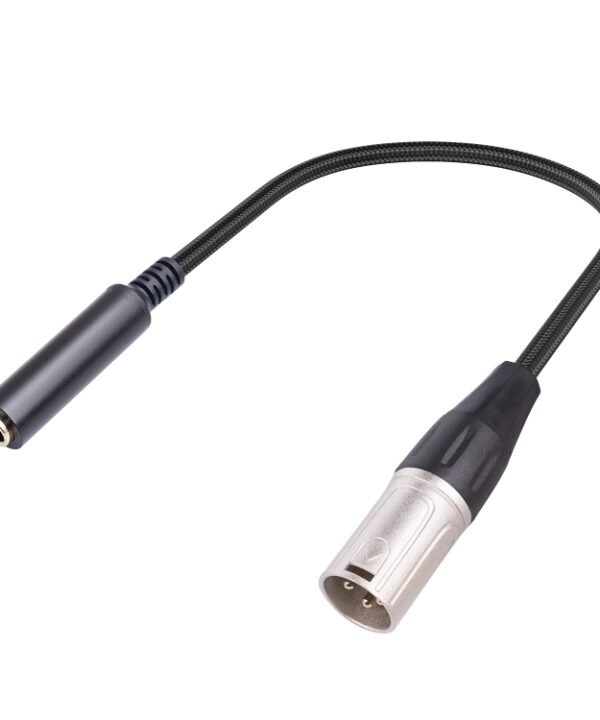 0.3m 6.35mm Female to XLR Male Microphone Audio Conversion Cable