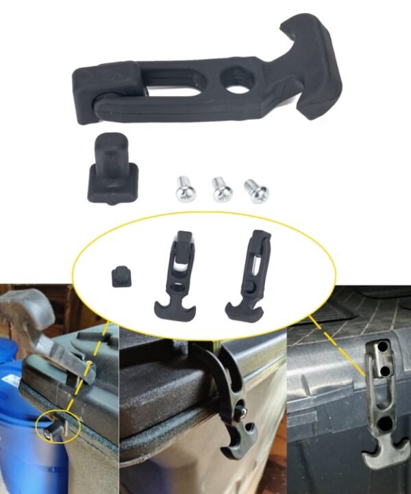 Rubber T Handle Toolbox Lock for Cooler / Golf cart / Off-road Vehicle