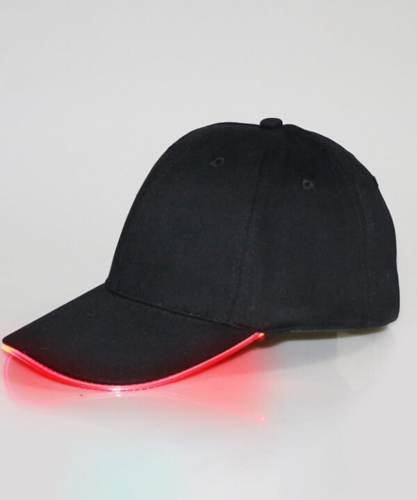 LED Luminous Baseball Cap Male Outdoor Fluorescent Sunhat, Style: Rechargeable, Black Hat Red Light, Black Hat Orange Light, Black  Hat Yellow Light, Black Hat Green Light, Black Hat Blue Light, Black Hat White Light, Black Hat Pink Light...