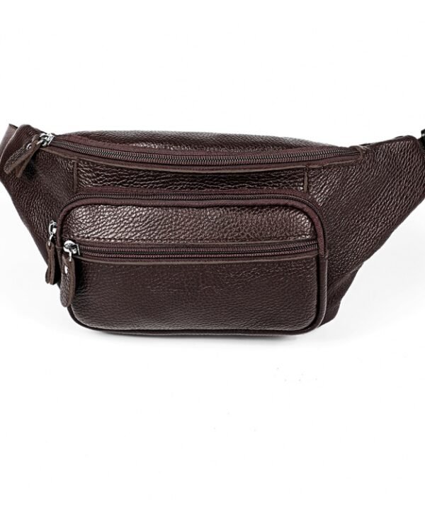 6030 Outdoor Leather Single Shoulder Messenger Bag Sports Multi-functional Phone Waist Bag
