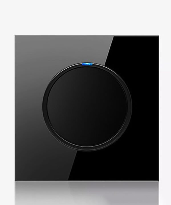86mm Round LED Tempered Glass Switch Panel, Black Round Glass, One Open Dual Control, Two Billing Control, Two Open Dual Control, Three Billing Control, Three Open Dual Control, Four Billing Control, Four Open Dual Control, One Open Multiple Control...