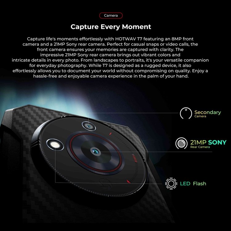 HOTWAV T7 Rugged Phone, 6280mAh, 6.52 inch Android 13 MT8788 Octa Core, Network: 4G, OTG, 4GB+128GB - Image 14