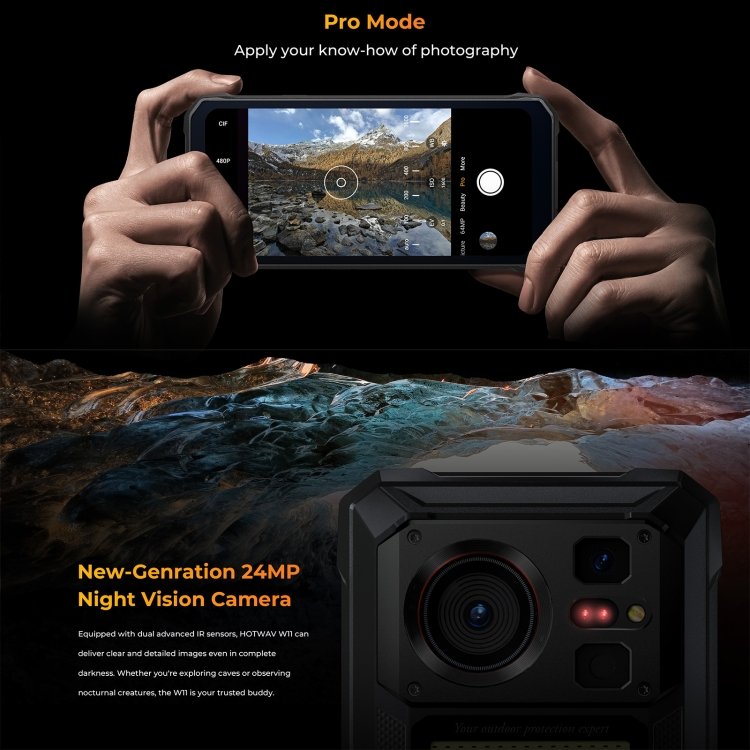 HOTWAV W11 Rugged Phone, Night Vision, 20800mAh, 6.6 inch Android 13 MT8788 Octa Core, Network: 4G, OTG, Recording Call, 6GB+256GB - Image 16