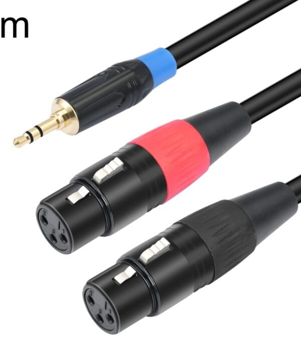 TC195BUXK107RE 3.5mm Male to Dual XLR 3pin Female Audio Cable, 1m, 2m, 3m
