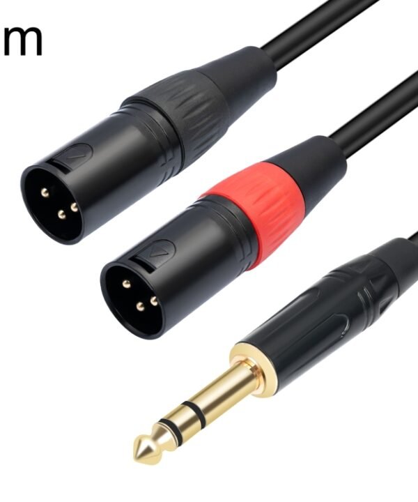 TC145YXK108RE-10 6.35mm 1/4 TRS Male to Dual XLR Male Audio Cable, 1m, 2m, 3m