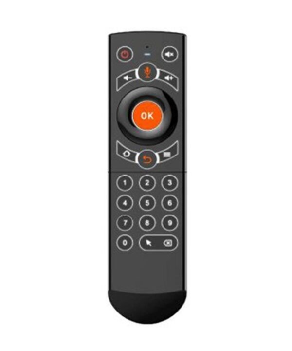 G21 2.4GHz Fly Air Mouse LED Backlight Wireless Keyboard Remote Control with Gyroscope for Android TV Box / PC, Support Intelligent Voice, Orange