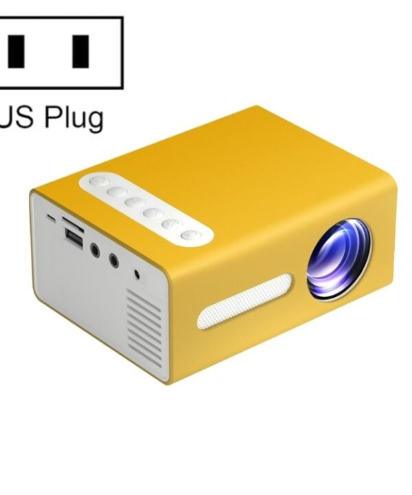 T300 25ANSI LED Portable Home Multimedia Game Projector, US Plug