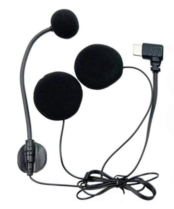 Type-C Elbow Motorcycle Half Helmet Intercom Headset Microphone, Type-C Elbow